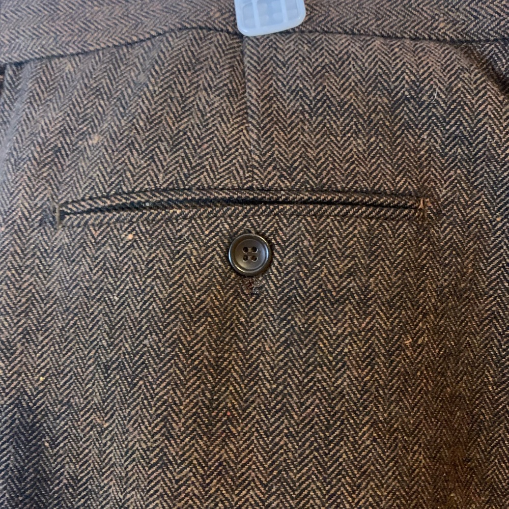 Brown Herringbone Men’s Two Piece Suit 5XL - Picture 10 of 11